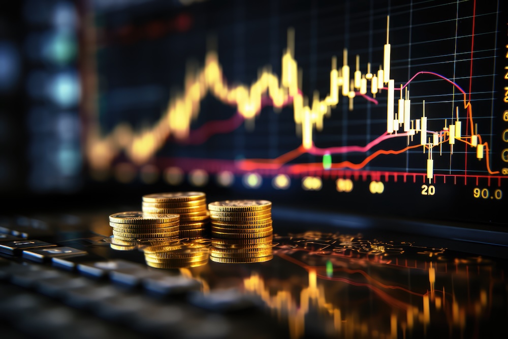 Analyse des Marchés Boursiers : Graphique de Trading sur Écran d'Ordinateur Redéfinir l’Abondance Mondiale